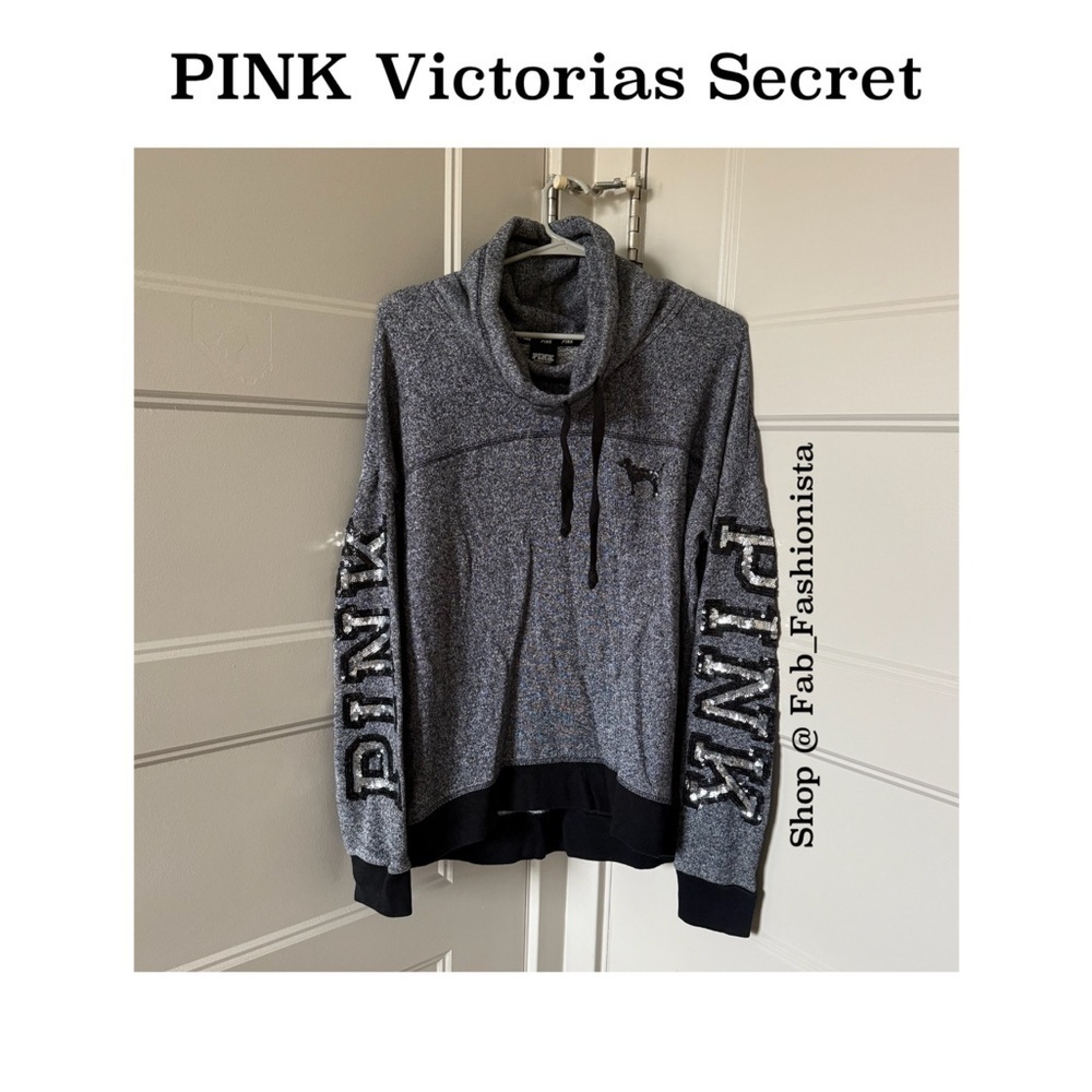 Victoria's Secret PINK Sequin Hoodie RARE medium